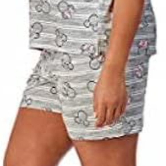 Disney Women's 2 Piece Short Sleeve Shirt & Short Pajama Set Minnie Mouse Sz XXL - Picture 3 of 6